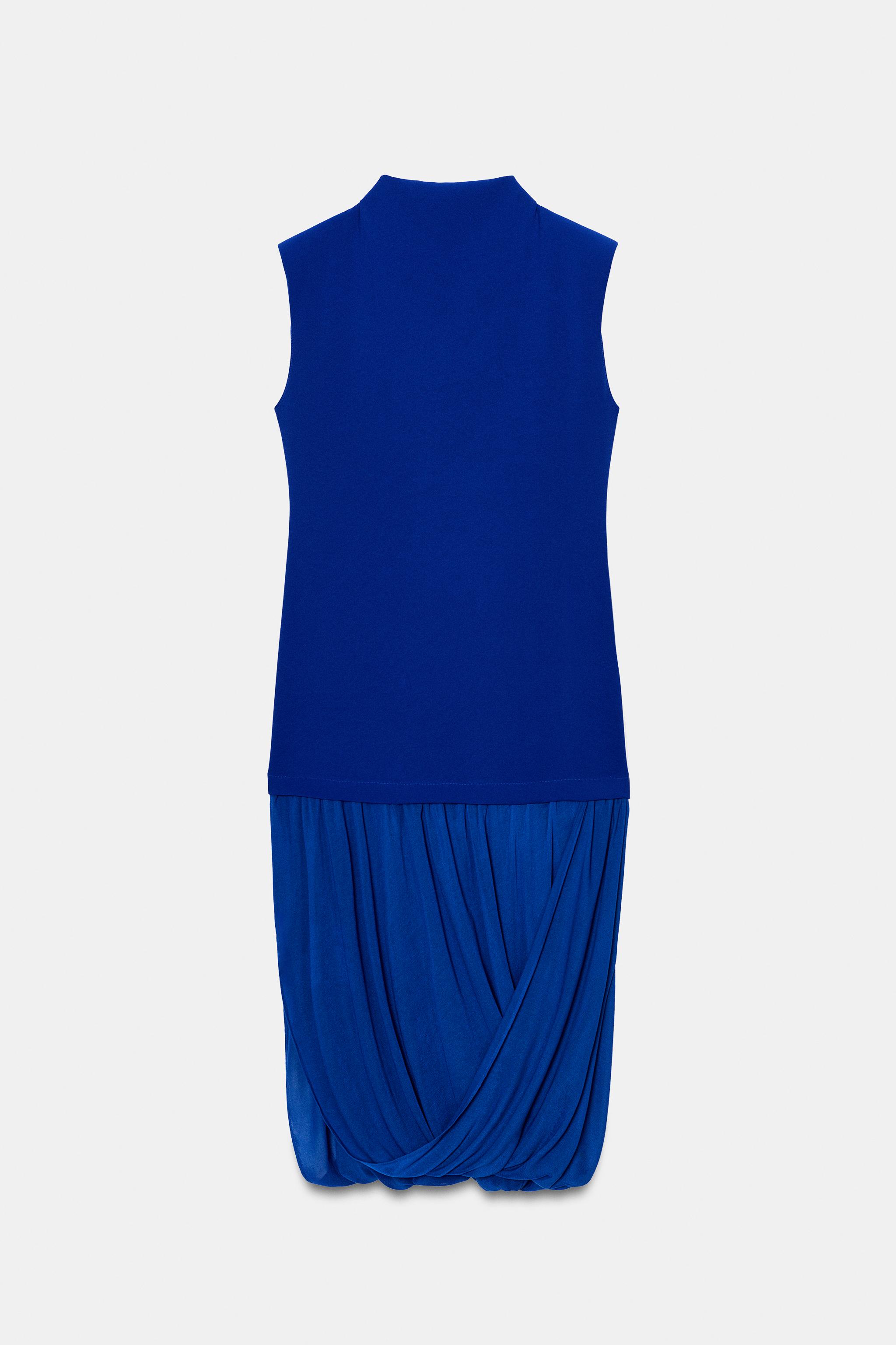 COMBINATION MIDI DRESS